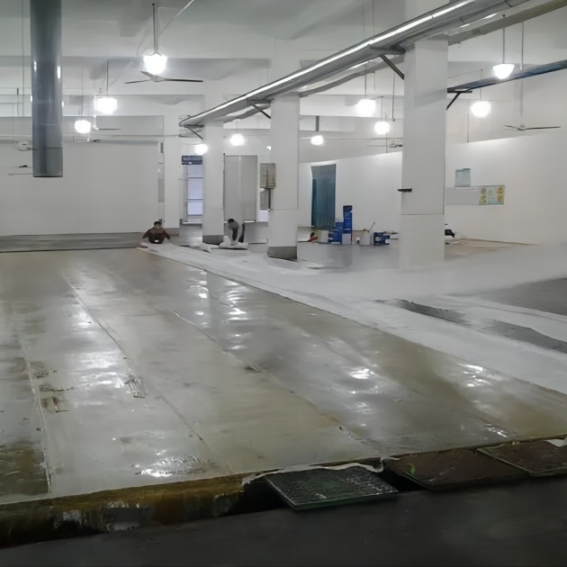 石狮防腐蚀地坪,环氧玻纤地坪，玻纤工业地坪，环氧玻纤布地坪,乙烯基玻纤布地坪产品图3